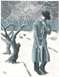 Le nourrisseur des oiseaux 21x30