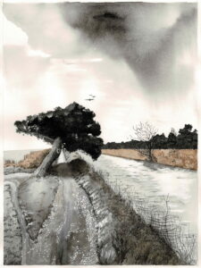 La Robine vers Port La Nouvelle 26,5x36