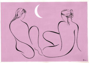 Conversation avec la lune 24x35