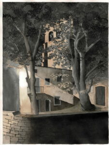 Lapenne une nuit d'été 26,5x36
