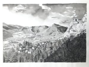 Vallée de Lesponne, Roquefixade 38x50