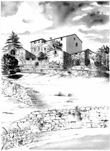 Hameau des 3 ponts Aumessas 26,5x36